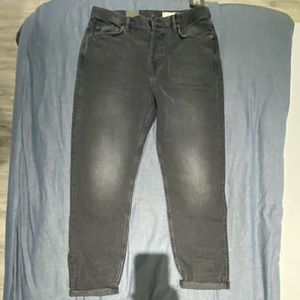 All Saints Black Washed Ridge Jeans